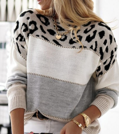 Lela | Leo Print Sweater