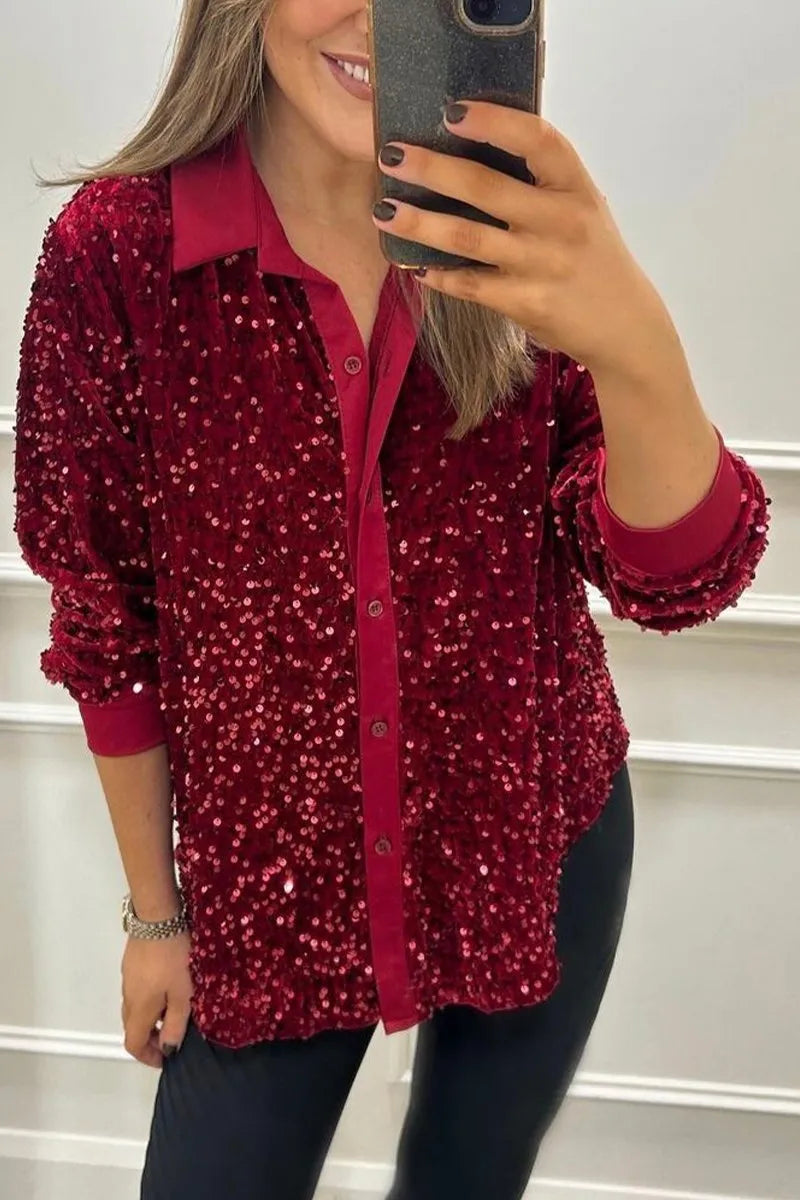 Ciara | Glitzerndes Shirt mit Funkel-Effekt