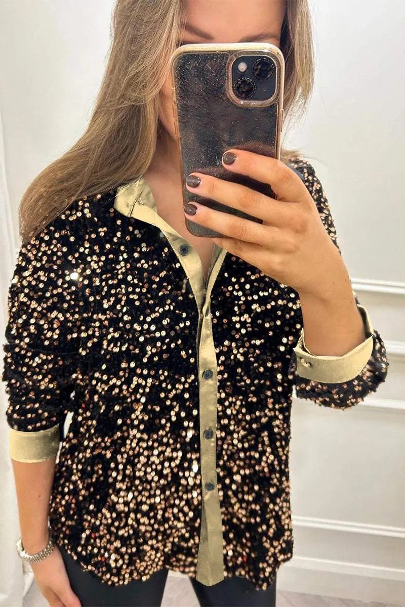 Ciara | Glitzerndes Shirt mit Funkel-Effekt