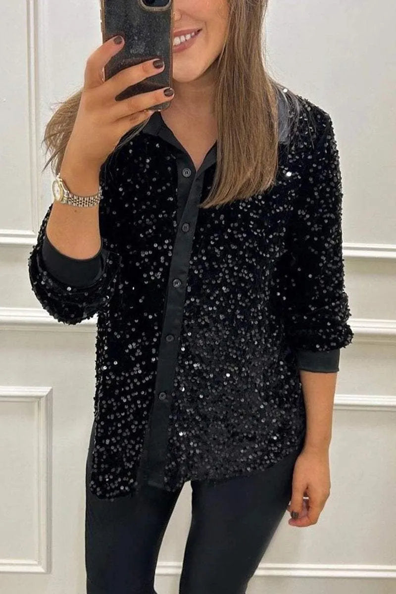 Ciara | Glitzerndes Shirt mit Funkel-Effekt