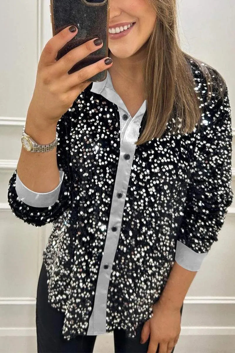Ciara | Glitzerndes Shirt mit Funkel-Effekt