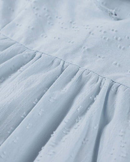 Mira | Leichtes Strandkleid mit V-Ausschnitt und Ärmeln