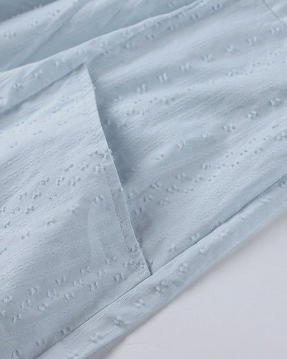 Mira | Leichtes Strandkleid mit V-Ausschnitt und Ärmeln