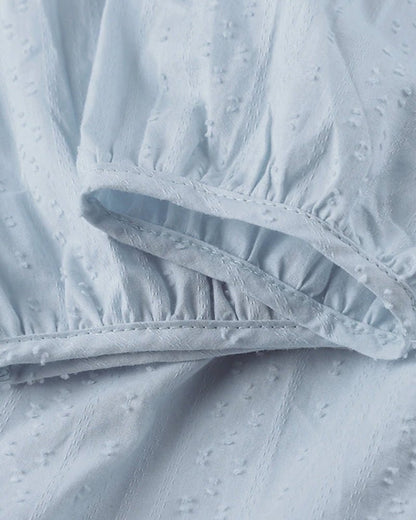 Mira | Leichtes Strandkleid mit V-Ausschnitt und Ärmeln