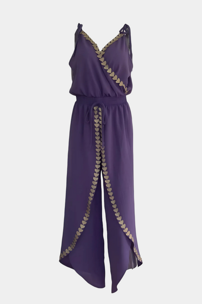 Donatila | Eleganter Jumpsuit mit goldenen Akzenten