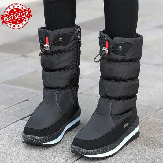 Sofie | Halbfrei Wasserdichte Schneestiefel mit Kunstfell