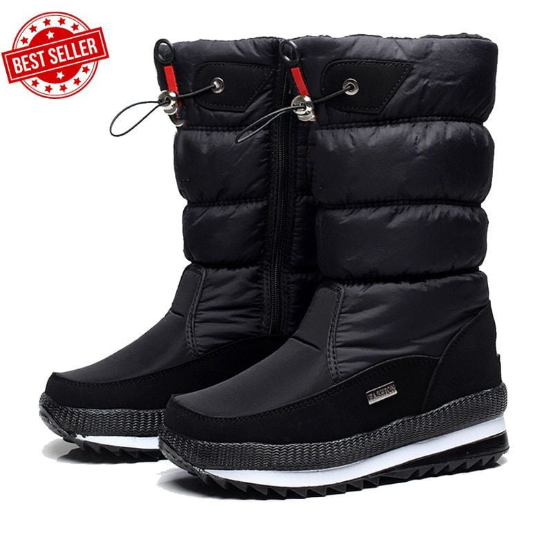 Sofie | Halbfrei Wasserdichte Schneestiefel mit Kunstfell