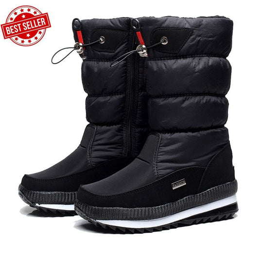 Sofie | Halbfrei Wasserdichte Schneestiefel mit Kunstfell