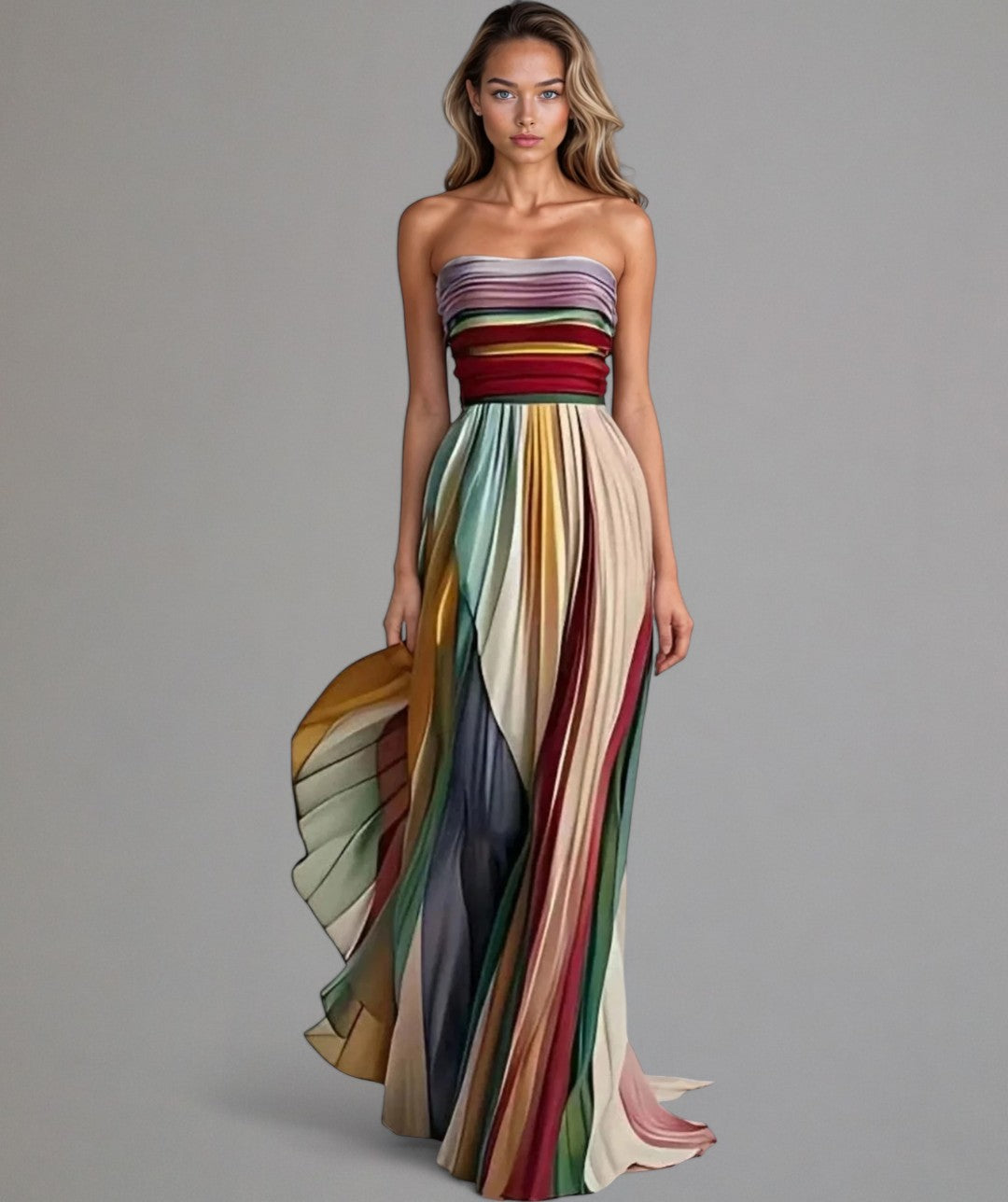 Flora | Leichtes Sommerkleid mit fließendem Design und lebendigen Farben