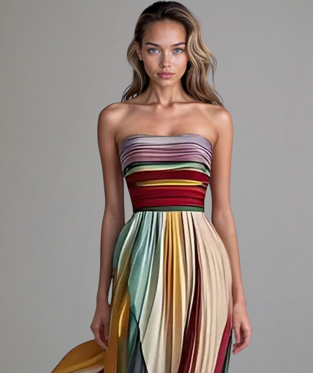 Flora | Leichtes Sommerkleid mit fließendem Design und lebendigen Farben