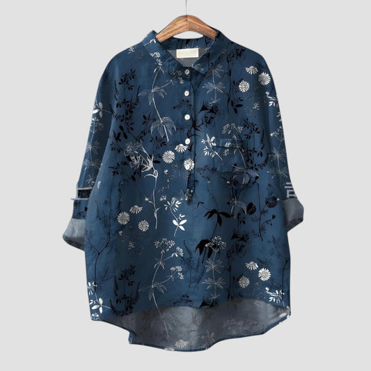 Ilse | Fließendes Grafik-Blusenshirt mit eleganter Passform